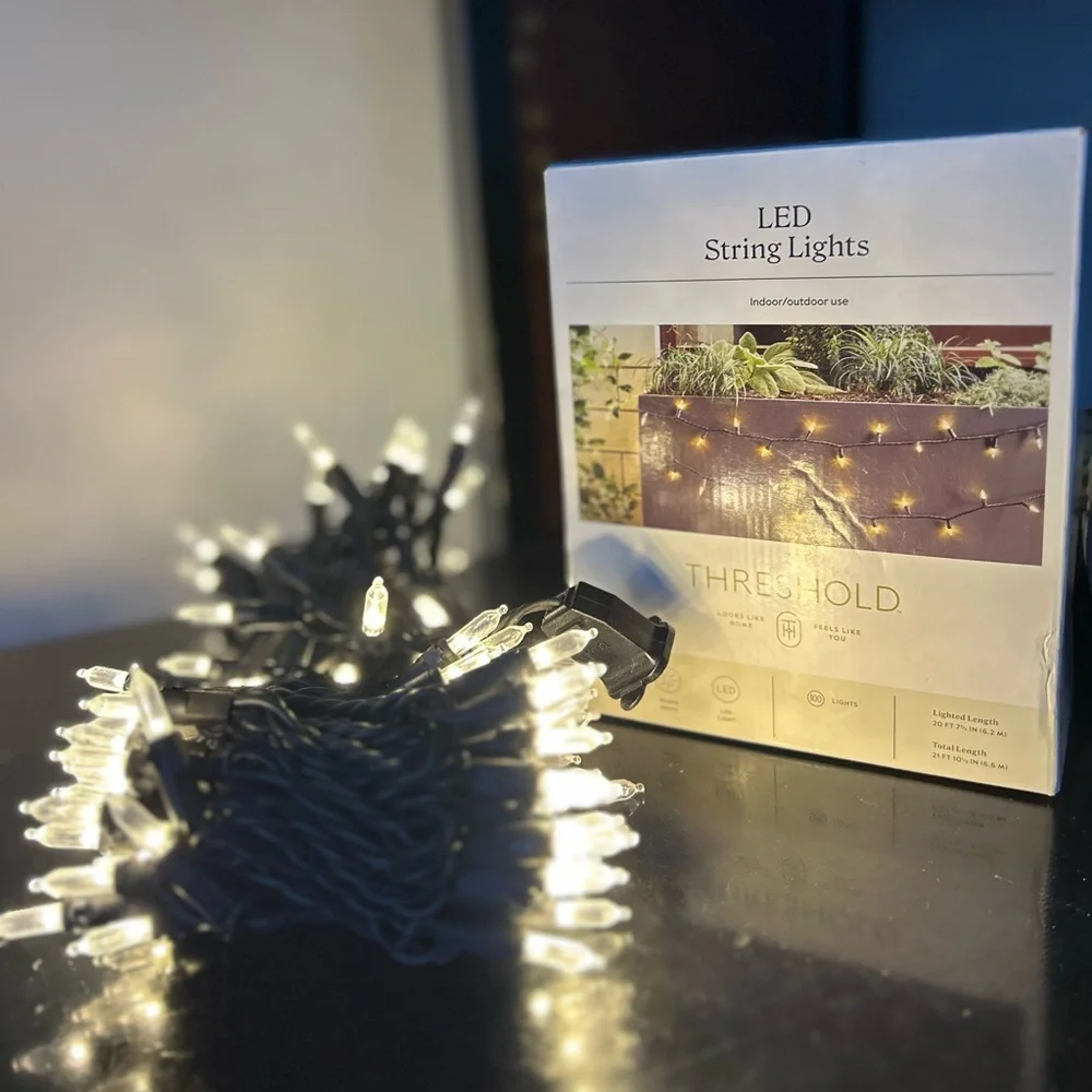 Threshold LED String Lights - Soft White Glow new in box